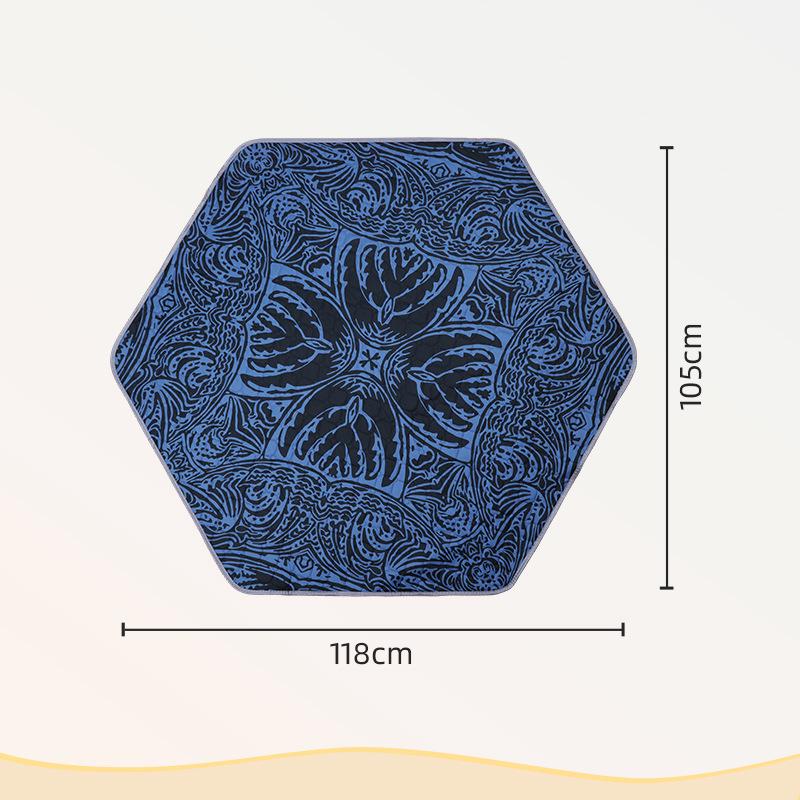 

Шестиугольный влагостойкий игровой коврик для питомцев – Холодоизолирующая подстилка для собак и кошек 118x105CM