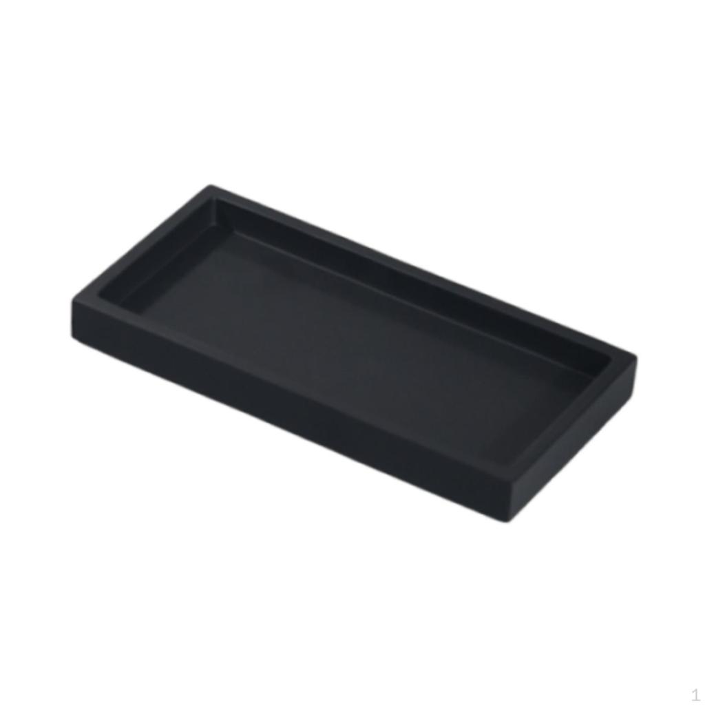 Bathroom Vanity Tray Countertop Organizer Small Fashion Rectangle Jewelry Soap and Sponge