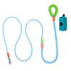 New hot selling colour dog leash dopamine walking pet p-leash, large, medium and small dog colour gradient leash dog poop bag.