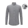 Navigare Men's Wool-Blend Striped Casual Long-Sleeve Shirt