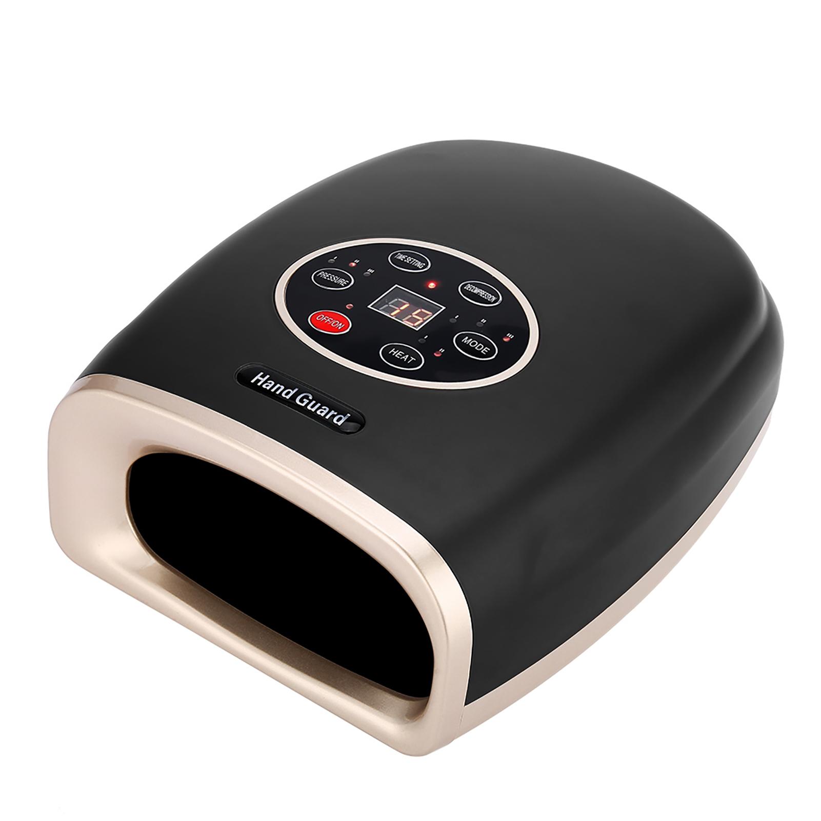 

Электрический ручной массажер Офис Дом Массаж акупунктурных точек пальцев Облегчение боли Инструмент для ухода за руками Черный