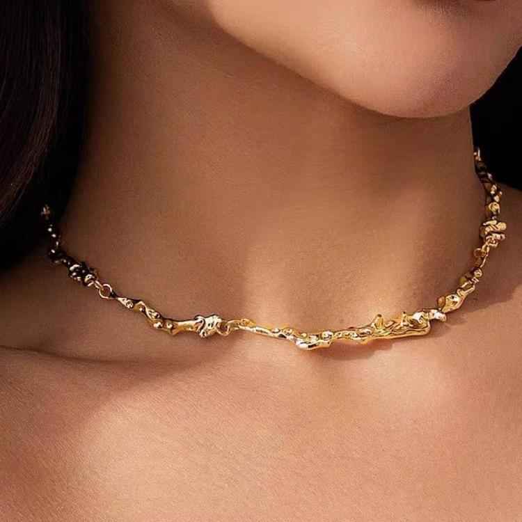2025 Lava Twist Collar Chain Necklace Adjustable Clavicle Chain Choker Neckwear Gift for Birthdays & Special Occasion
