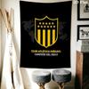 Penarol Fußballverein Wandteppich Ästhetisches Wandbehang Gedruckter Stoffdecke Dekorative Wandteppiche für Schlafzimmer Wohnzimmer Heimdekoration