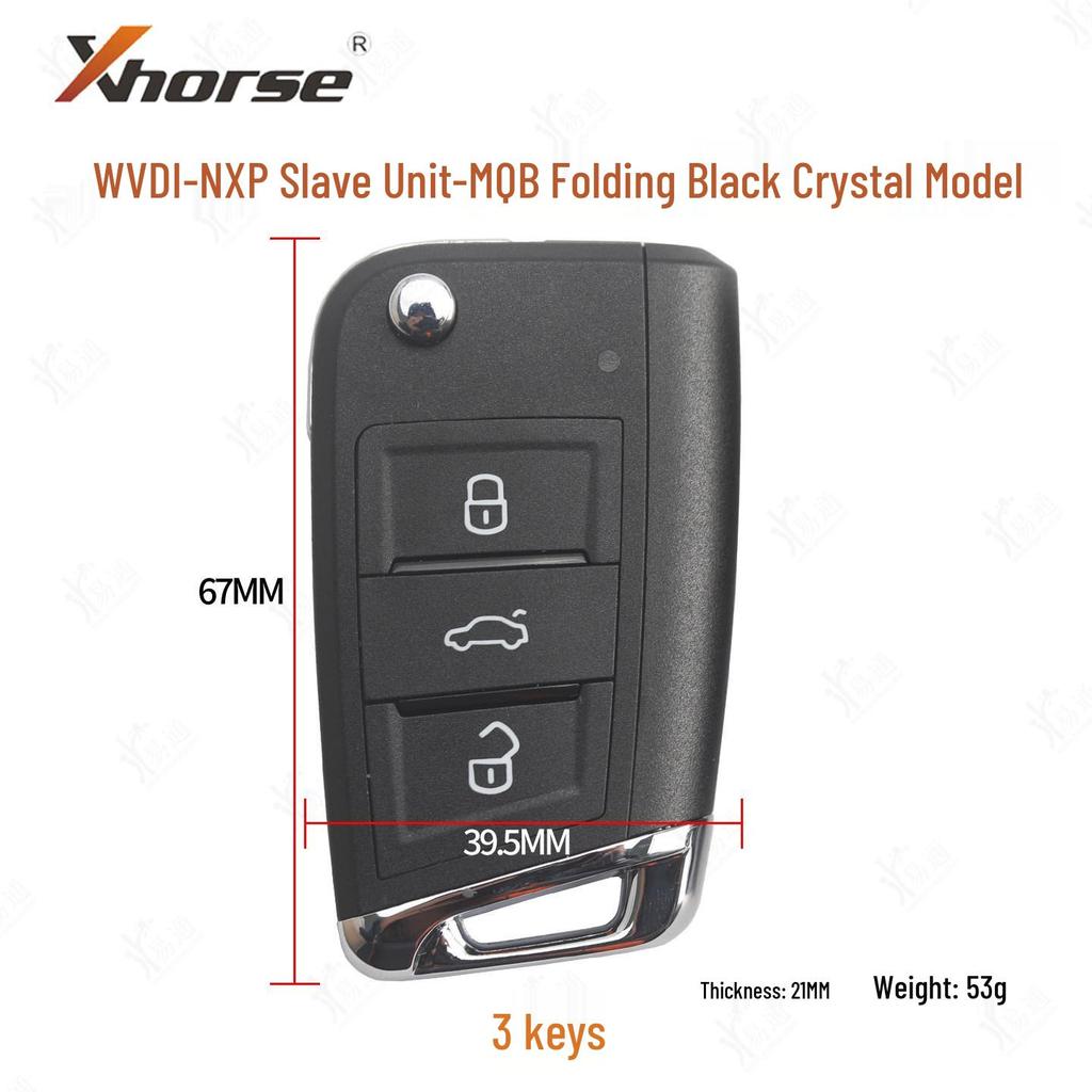 VVDI-NXP Sub-key for Volkswagen Golf 7 MQB Folding Pattern Type Smart Card Generation
