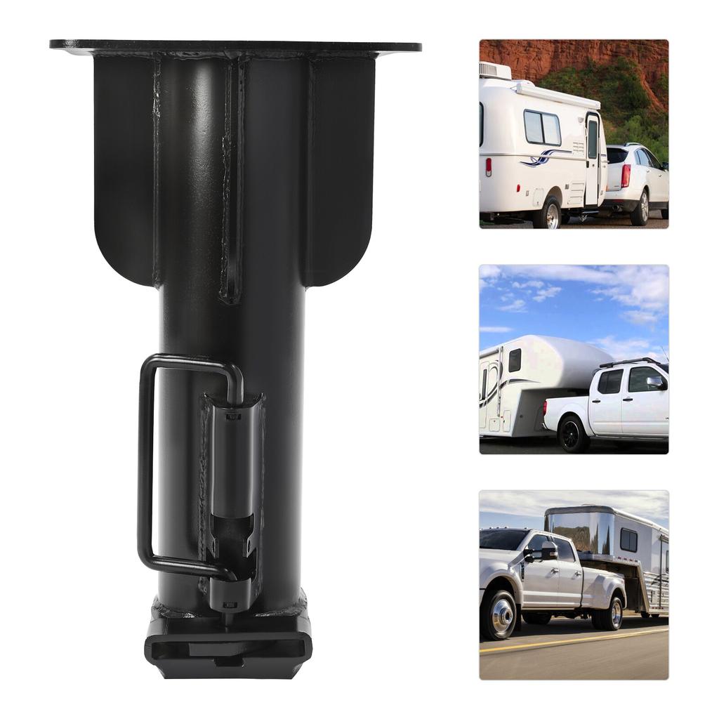 17" Adjustable Fifth (5th) Wheel For Camper RV Adapter Hitch To Gooseneck