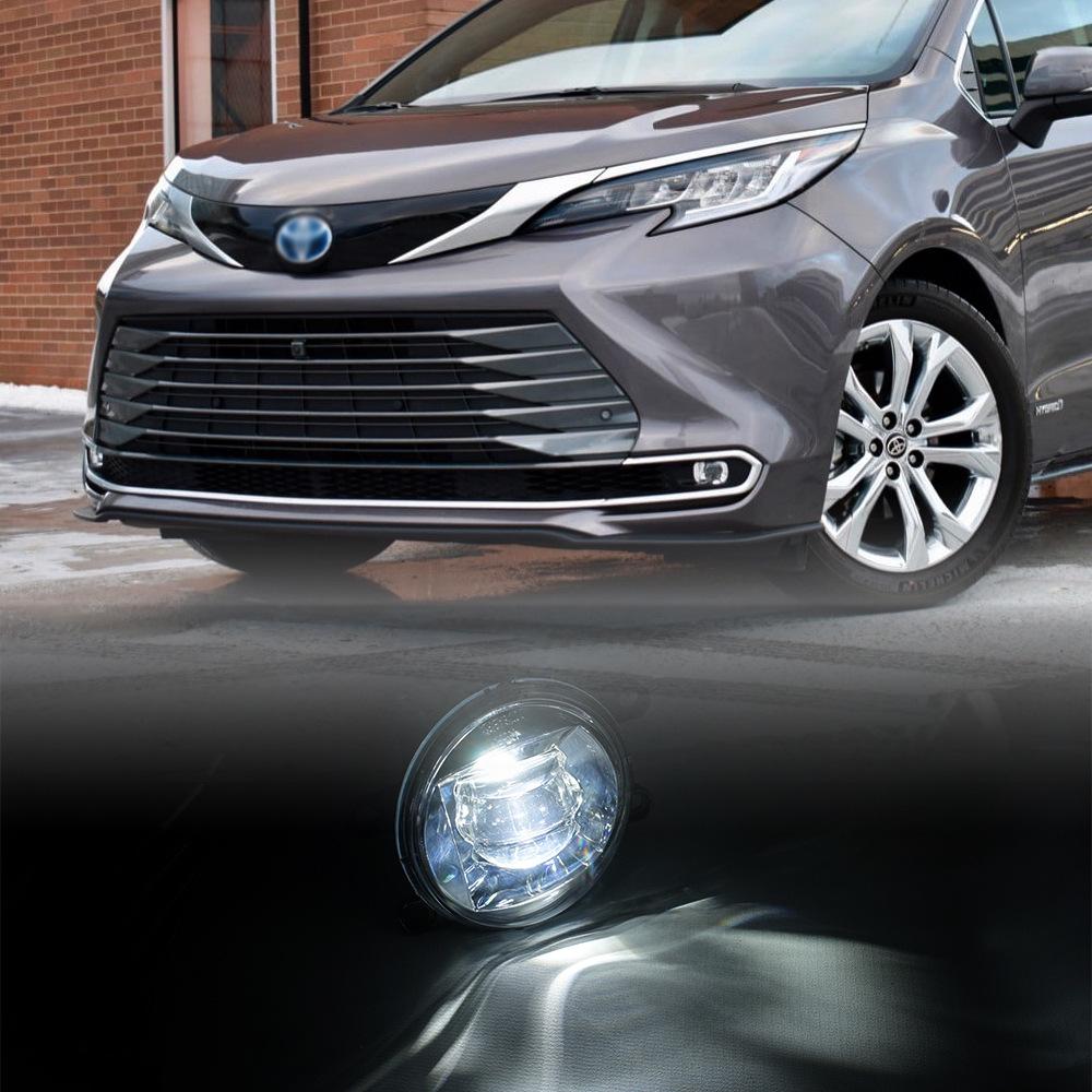 Compatible Fog Light and Daytime Running Light Set for 2021 Toyota Sienna.
