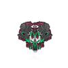 Halloween Personality Animal Skeleton Enamel Pins Dark Black Brooch Plague Doctor Heart Wine Hell Badge Denim Shirt Lapel Pin Go
