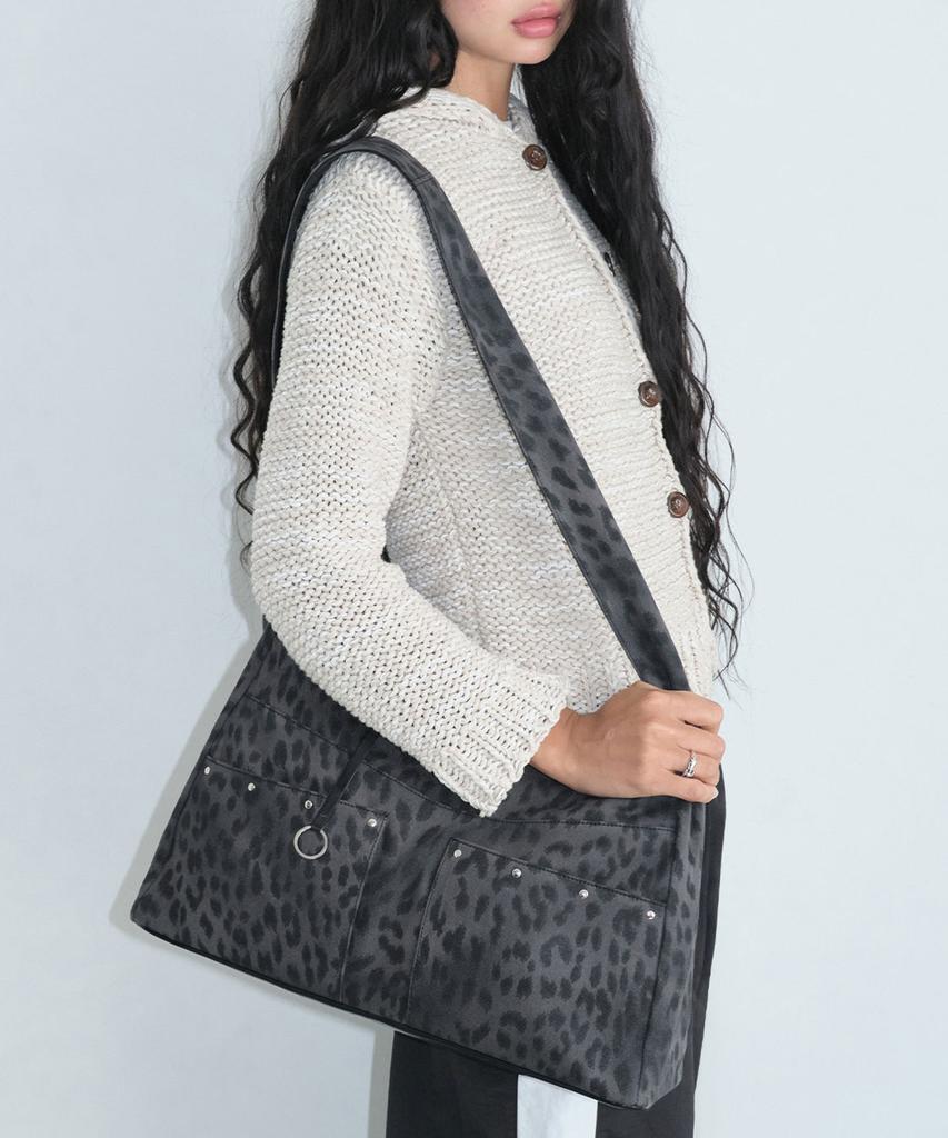 Fennec Bash Slouchy Bag - Leopard Black