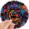 10/30/50pcs Neon Style Kawaii Cat Cartoon Stickers Cute Animal Decal DIY Scrapbook Notebook Guitar Creative Graffiti Sticker Toy