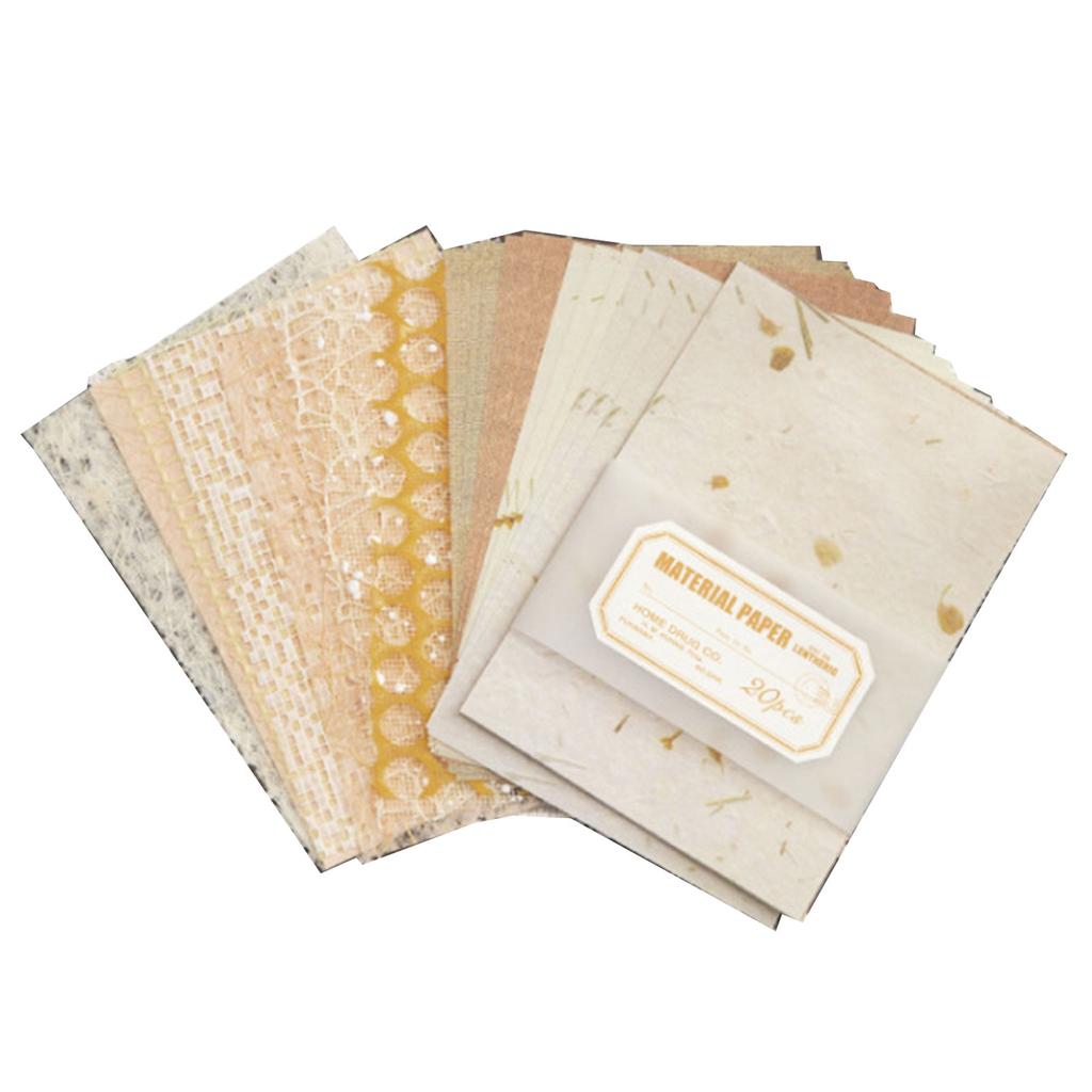 20 Fogli Adesivi Decorativi Estetici per Scrapbooking Journaling Diario Cornici per Foto Album, Carta per Scrapbooking