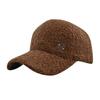 Hat Winter Solid Color M Standard Lamb Wool Baseball Cap Women's Outdoor Warm Leisure Fashion All-match Plush Duckbills Cap