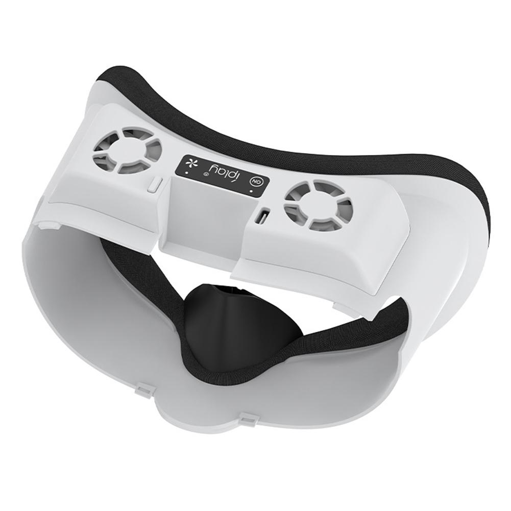 VR Cooling Fan Face Cover Facial Interface Radiator with RGB Light with Anti-Leakage Nose Pad for Meta Quest 3 Accessories