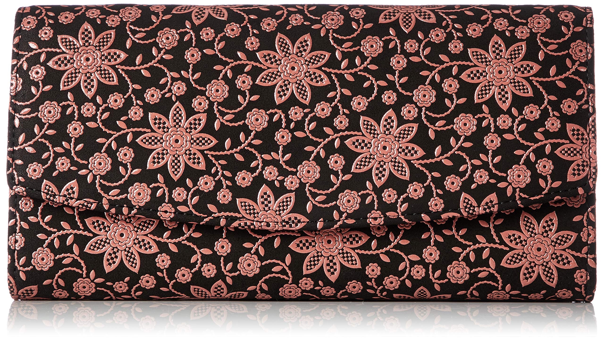 

Long Wallet Bundle Z Black Deerskin x Pink Lacquer Clematis Pattern [Indenya] 2314-51-169