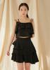 Dear Ryu Tiered Skirt #Black
