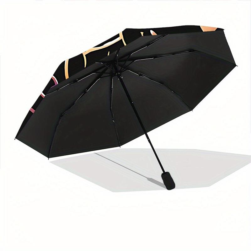 1pc Halloween Cats Automatic Open/Close, Foldable Compact Umbrella with 8-Rib Shaft, Perfect Gift For Men And Women, Casual Style, Vibrant M
