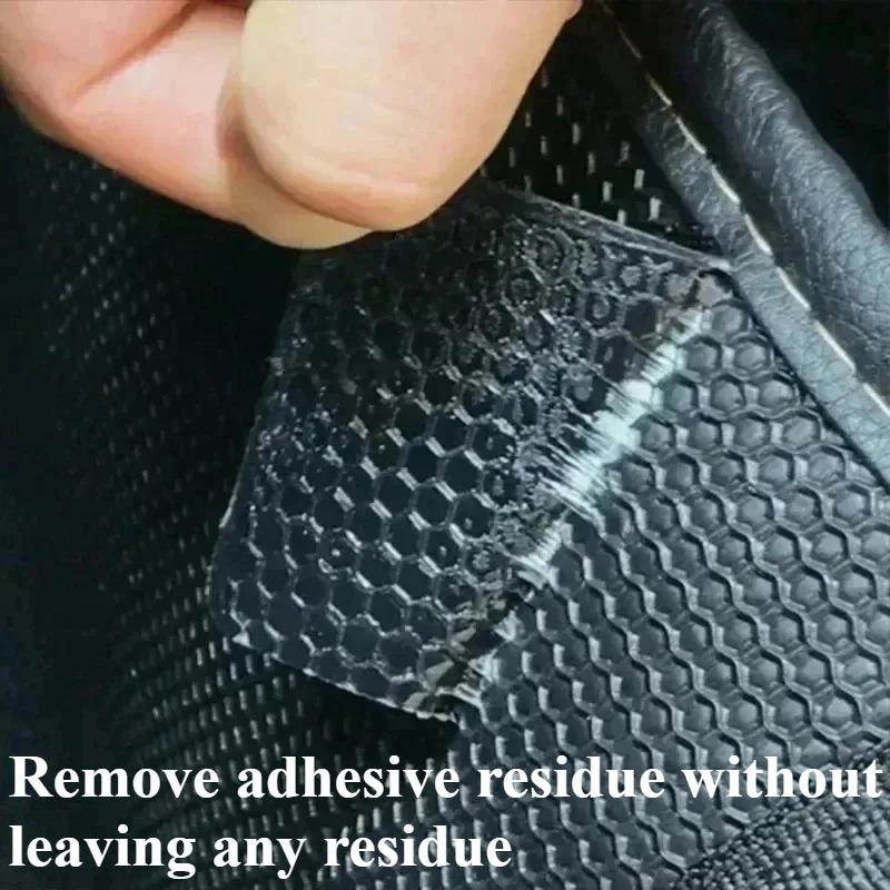 2/60Pcs Car Carpet Fixing Stickers Fastener Double Sided Self-Adhesive Carpet Fixed Patches Floor Foot Mats Anti Skid Grip Tapes