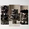 Flower Vase Resin with Wavy edge Decorative Vessel for Homeowners, Decorators, Living Room,