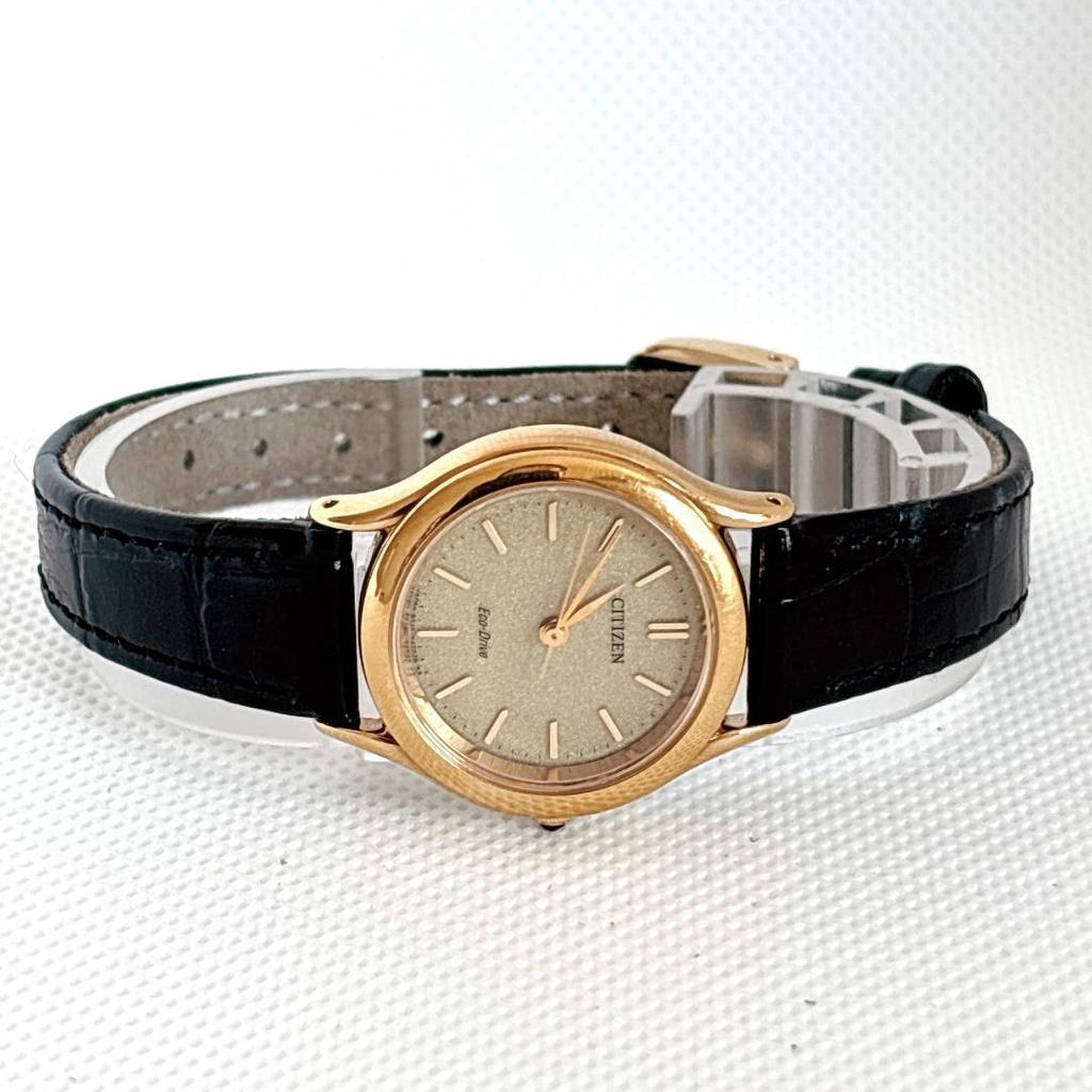 Used [Good Condition] [Working Product] Citizen Solar Gold Ladies with company stamp
