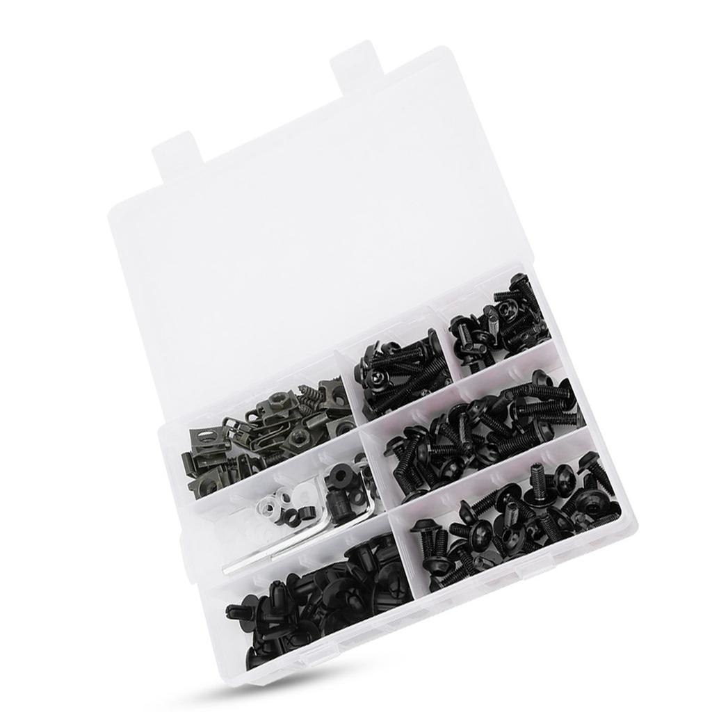 198PcsCelsiusSet Windscreen Fairing Screws M5 M6 s Kit Motorcycle Accessory