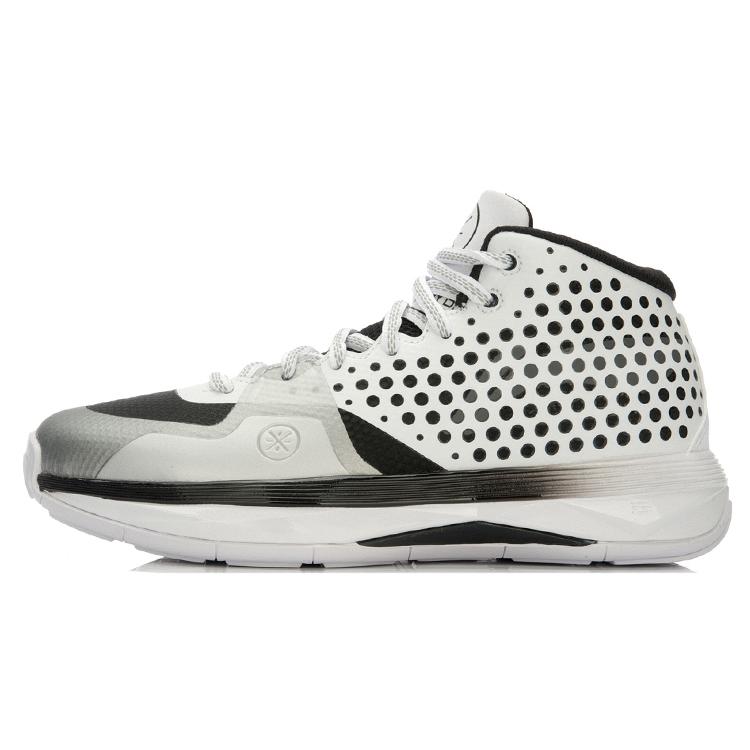 New LiNing Wade ALLDAY All Day Cushioning Mid Top Basketball Shoes Unisex Black White