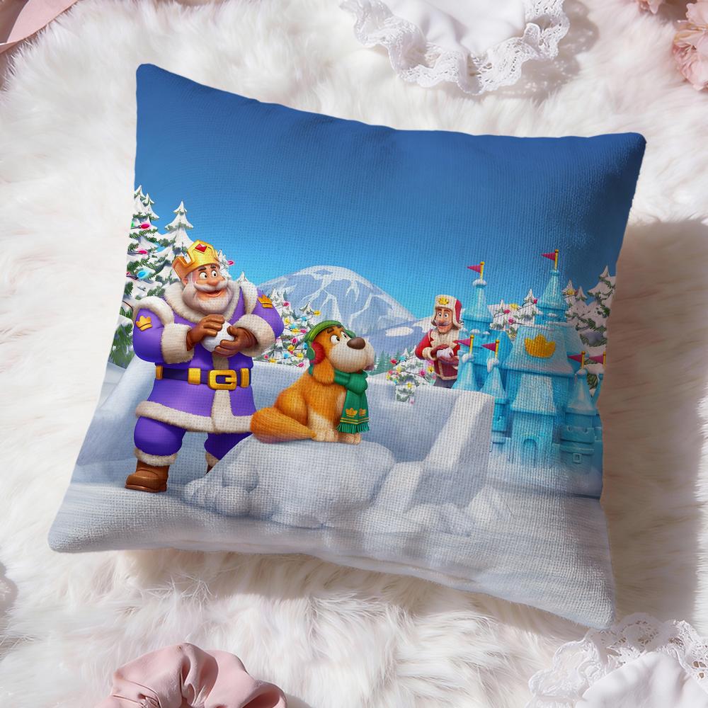 Royal Match game Cushion Cover Premium Comfort Reversible Pillow Cove -Two in One Design for Any Room & Car Interior