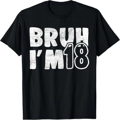 Bruh Dnes mám 18. narozeniny Je mi 18 let Narozeninové tričko
