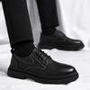 Fashion High luxury men's leather shoes Handmade and minimalist styles Office and leisure business Retro black brown adult shoes