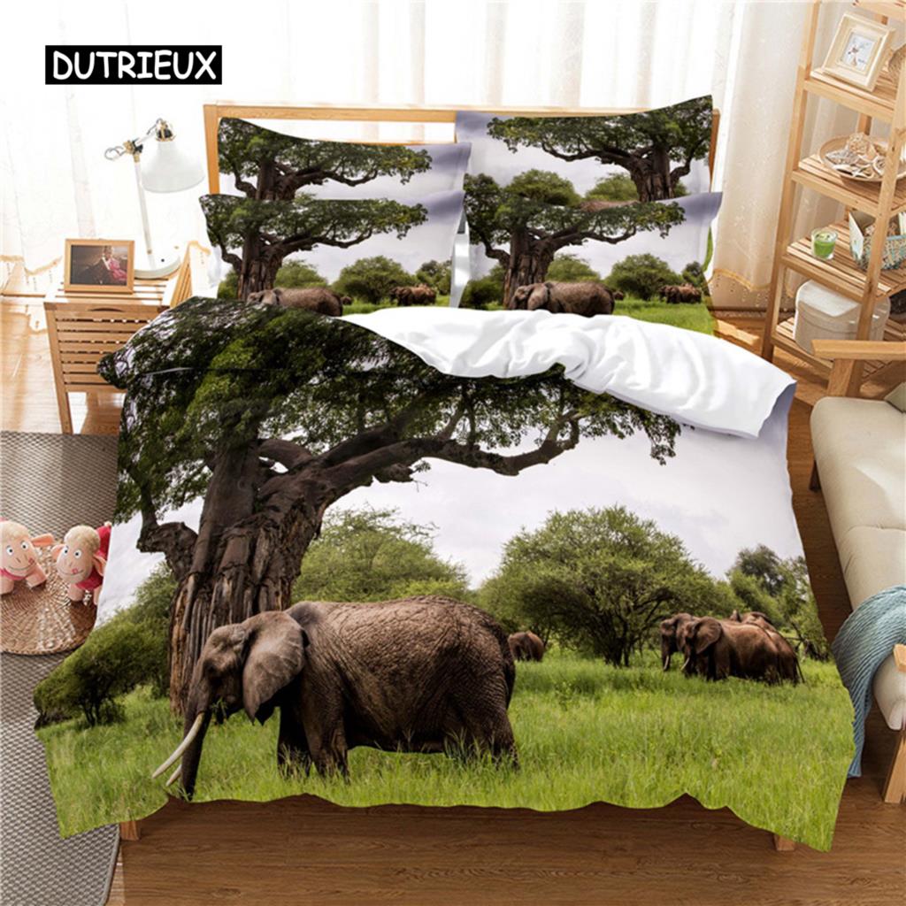 

Комплект постельного белья с изображением животных, комплект пододеяльников, постельное белье с 3D-принтом, комплект постельного белья размера «queen size», модный дизайн EU single(135x200cm)