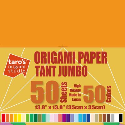 Origami Studio Tanto Standard 50 50 Premium Origami Paper for Beginners and Advanced Artists In Taro's Paper, 35cm, Double-Sided Color, Colors,