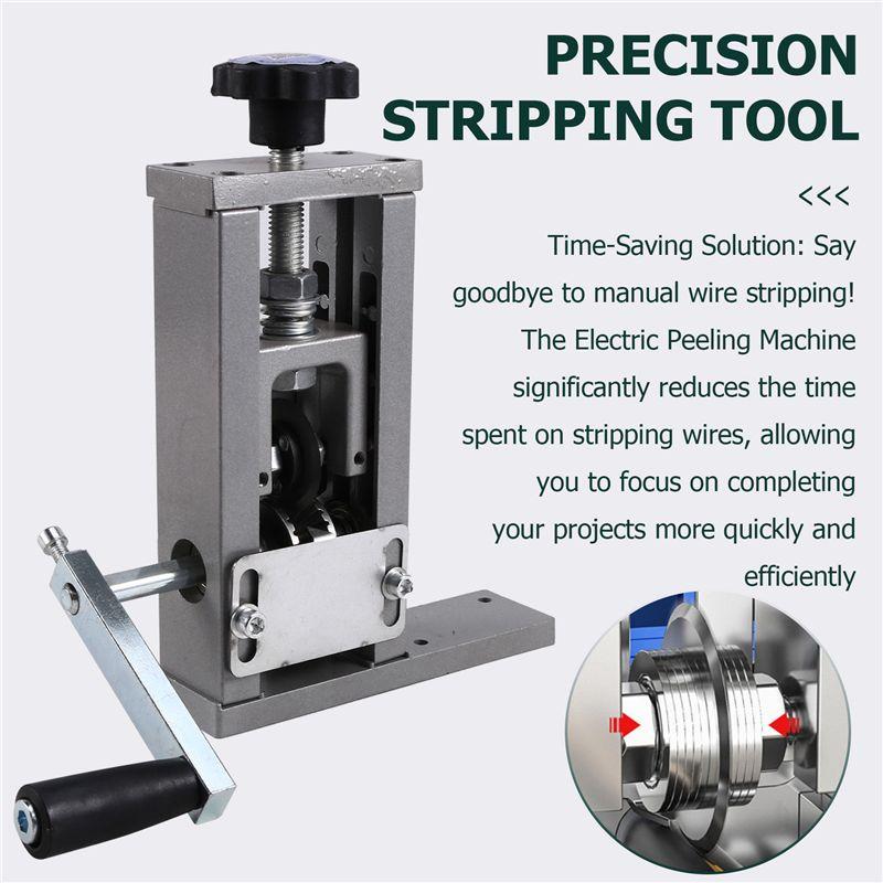 A84E-Manual Wire Stripping Machine Wire 1-21Mm Cable Electric Peeling Machine For Scrap Copper Wire Cable Recycling