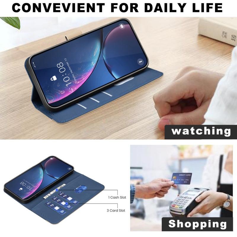 Brieftasche Kartenhalter Magnetische Lederhülle für XiaoMi POCO X7 M7 X6 X5 F6 F5 RedMi 14C Note 14 Pro Plus 13 12 11S 10 Handyhülle