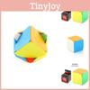 Educational Maple Leaf Shaped Magic Cube 5.5cm Colorful Rotating Puzzle Toy For Kids