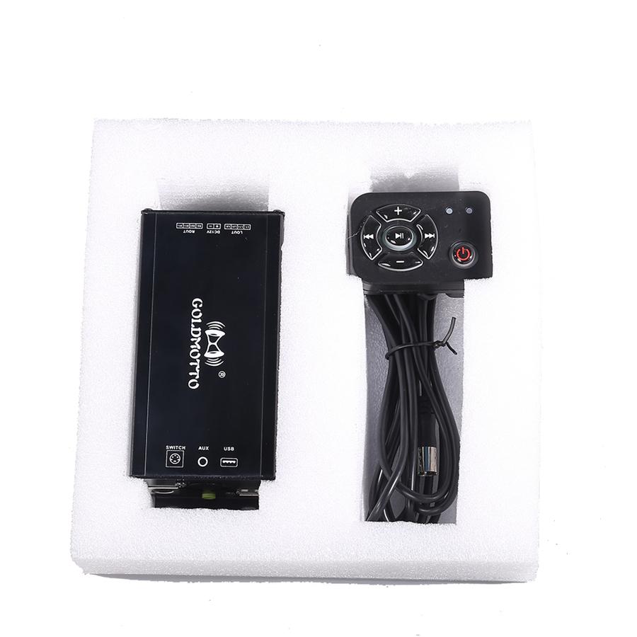 12V High Power Car Speakers Audio Amplifier Mp3 Player Bluetooth For Motorcycle Atv Fm Radio Usb Aux Music Sound System