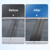 4pcs Carbon Fiber Car Window B-Pillar Trim Sticker For BMW GT F07 5 Series 2010-2017 Auto Door Pillars Accessories