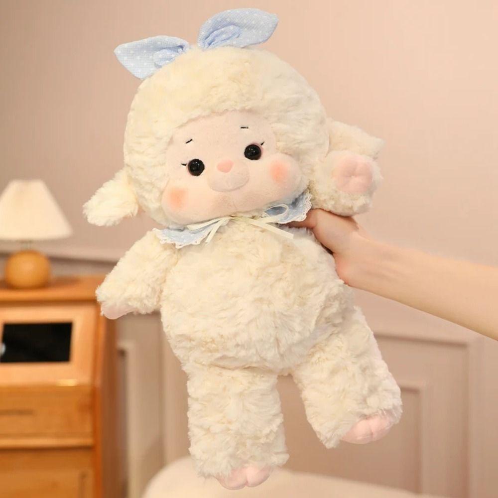Cartoon Sheep Plush Doll Simulation Animal Fluffty Doll Lamb Plush Toy  Birthday Gift