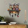 Halloween Beauty Outdoor Courtyard Scene Flat Decoration Ornaments Key Holder Decoration