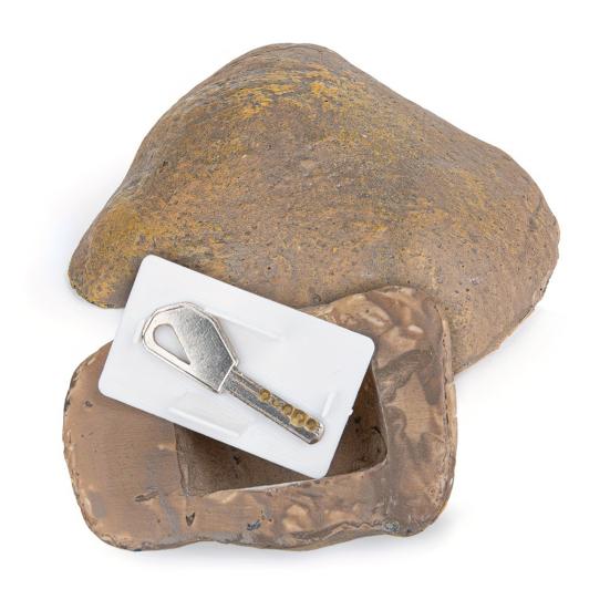 Garden Fake Stone Key Hider Storage Box Outdoor Yard Lawn Simulated Rock Resin Statue Decoration House Spare Key Secret Holder Container