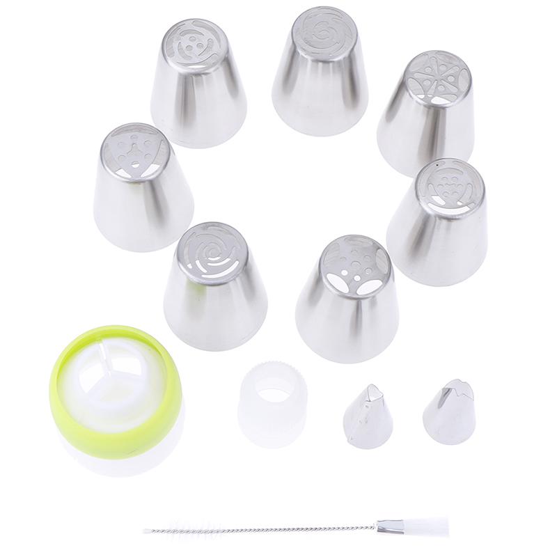 7Pcs Flower  Icing Piping Nozzles Pastry Tips Cake Decorating Baking Tool