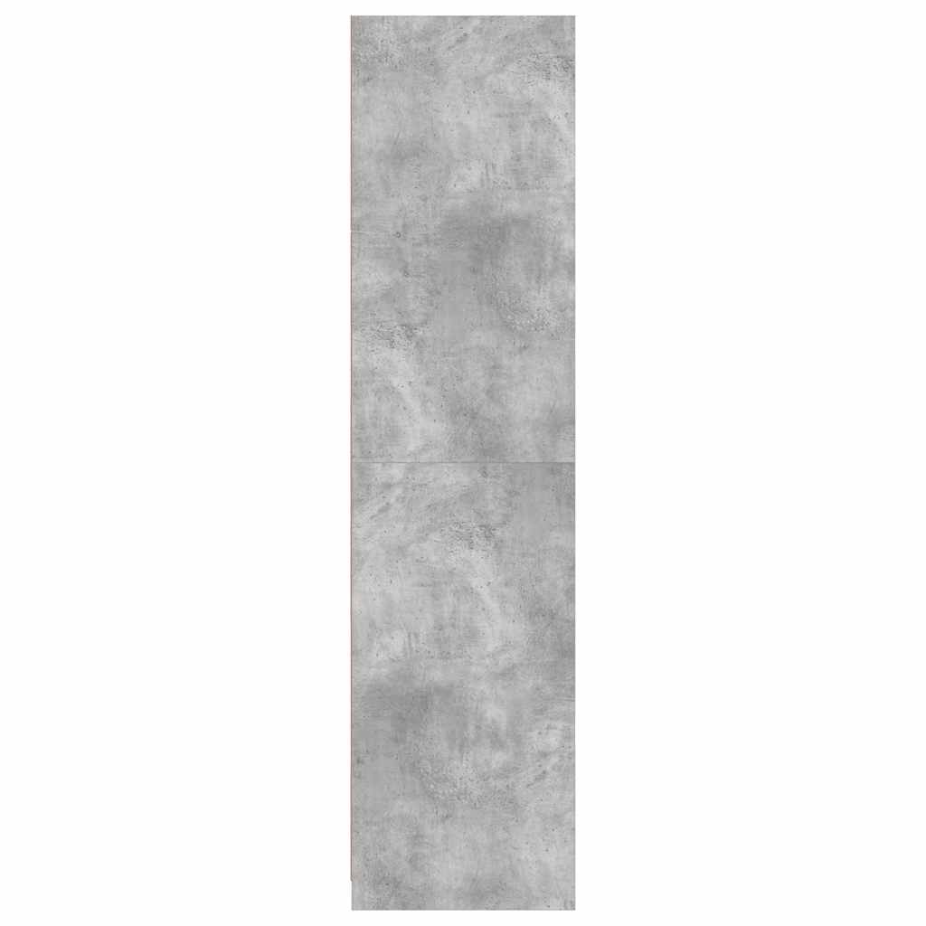 Wardrobe Concrete Grey 100 x 50 x 200 cm Particleboard