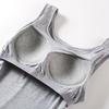 Modal met borstkussentje, bandjes, verbeterde cups all-in-one grote maat yoga ondershirt, damesvest.