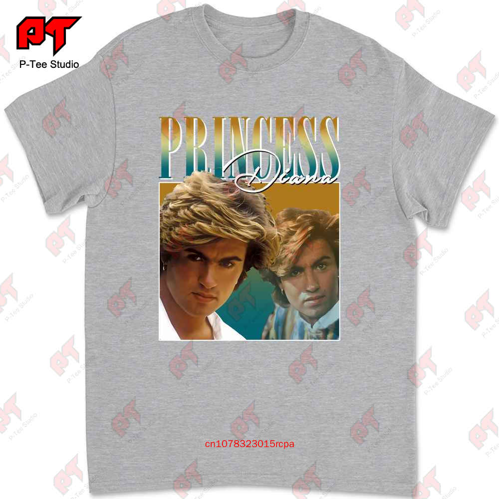 Princess Diana T Shirt Funny George Michael Design Retro Style Cool Fan Art 90S Poster 247 L5XC