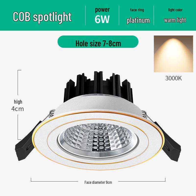 Deckeneinbaustrahler für Zuhause und Geschäft - 57° Spotlight Bullseye