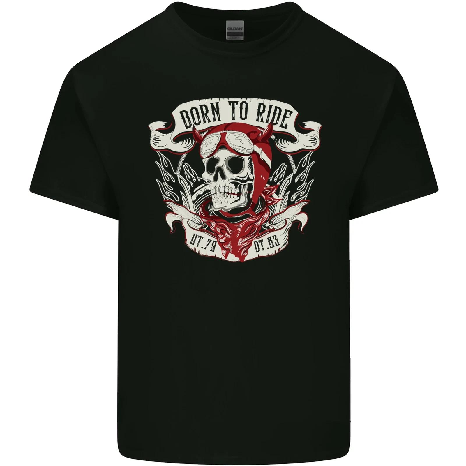 Born to Ride Motorcycle Motorbike Biker Kids T-Shirt Childrens S