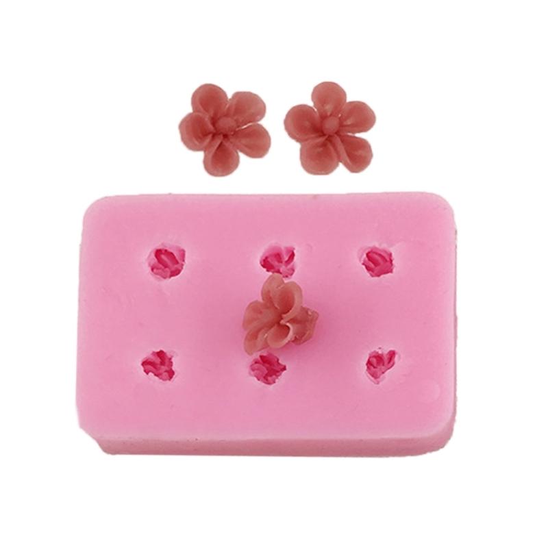 Wiederverwendbare blumenförmige Silikonform Wiederverwendbare Bastelformen Geeignet für handgefertigten Schmuck und Schreibtischdekorationen