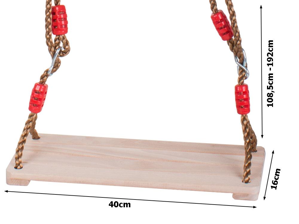 Wooden garden swing for children and adults, strong board
