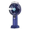 Digital Display Cooling Electric Fan 4000mAh Water Spray Mini Fan 5 Speed Humidifying Table Fan Spray Handheld Fan for Home Dorm