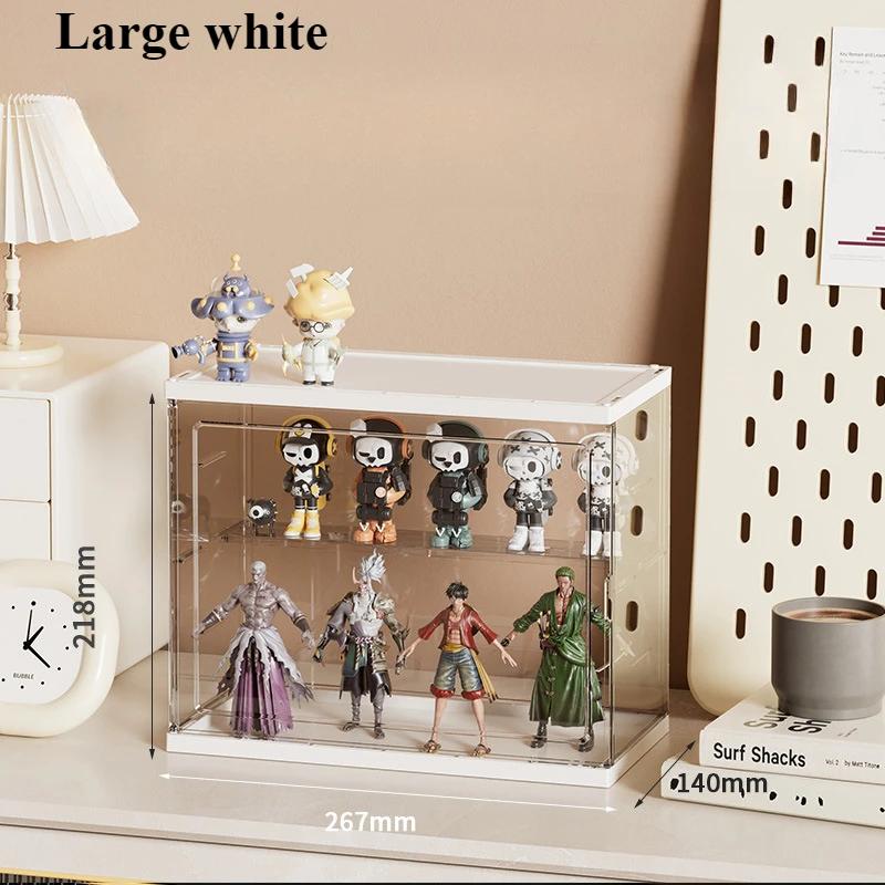 Dustproof Cartoon Toy Display Box Transparent Simple Shoes Cabinet Door Stackable Shoe Cabinets Detachable Bedroom Storage Boxes
