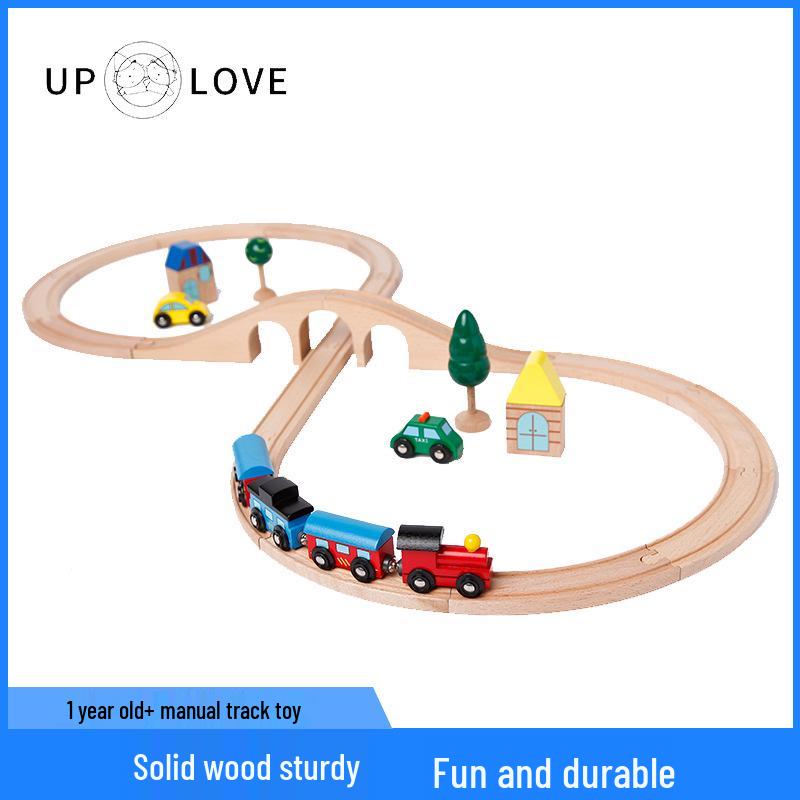 

Буковый набор трассы «восьмерка» для детей: Игрушка для практического обучения и раннего развития Wooden