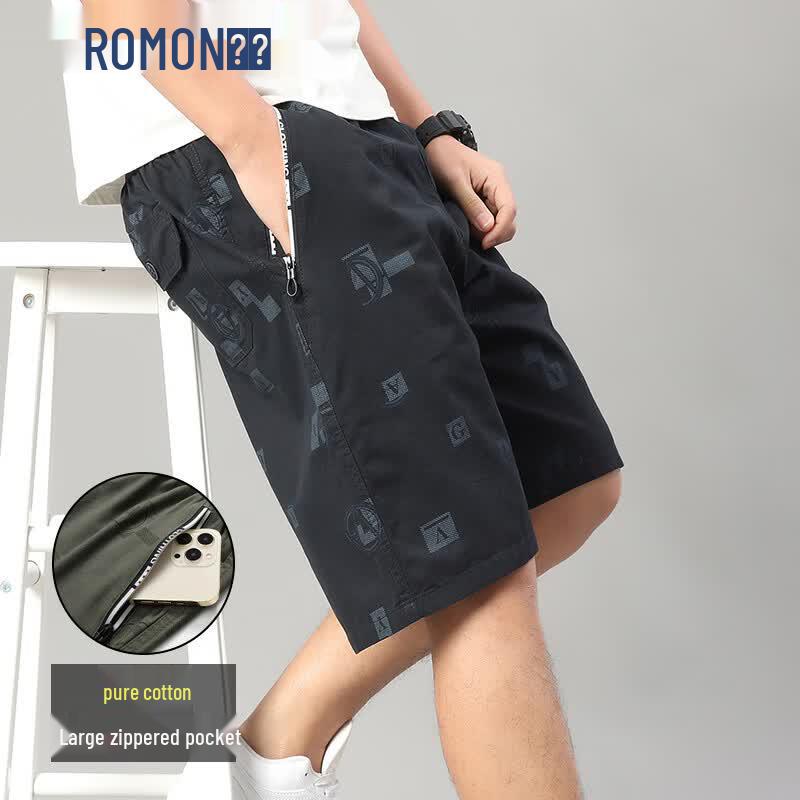 ROMON Men s Loose Fit Summer Cargo Shorts 5XL