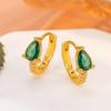 Luxury Zirconia Teardrop Ear Cuff Elegant Fashion Earring